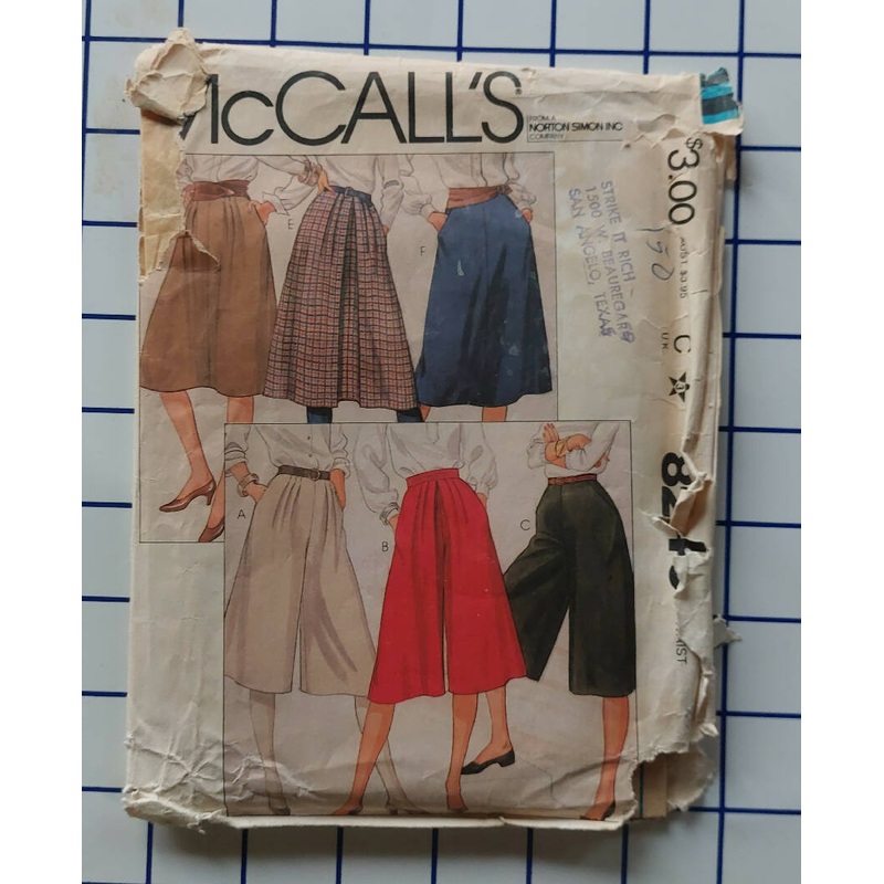 8240 McCall's Miss Size 8