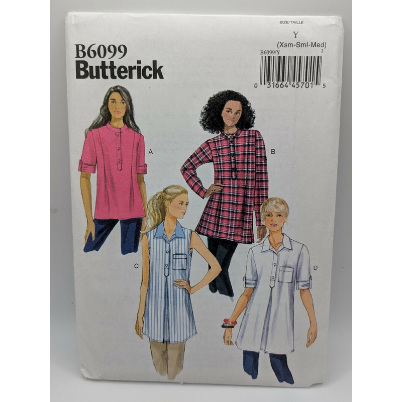 Butterick 6099 Easy Misses' Tunic Pattern Size XS-M