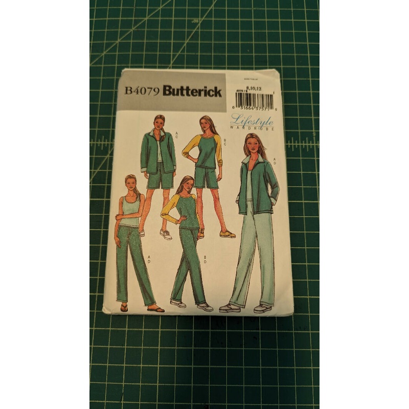 Butterick B4079 Lifestyle Wardrobe Jacket, Top, Shorts & Pants Sewing Pattern Sizes 8-12