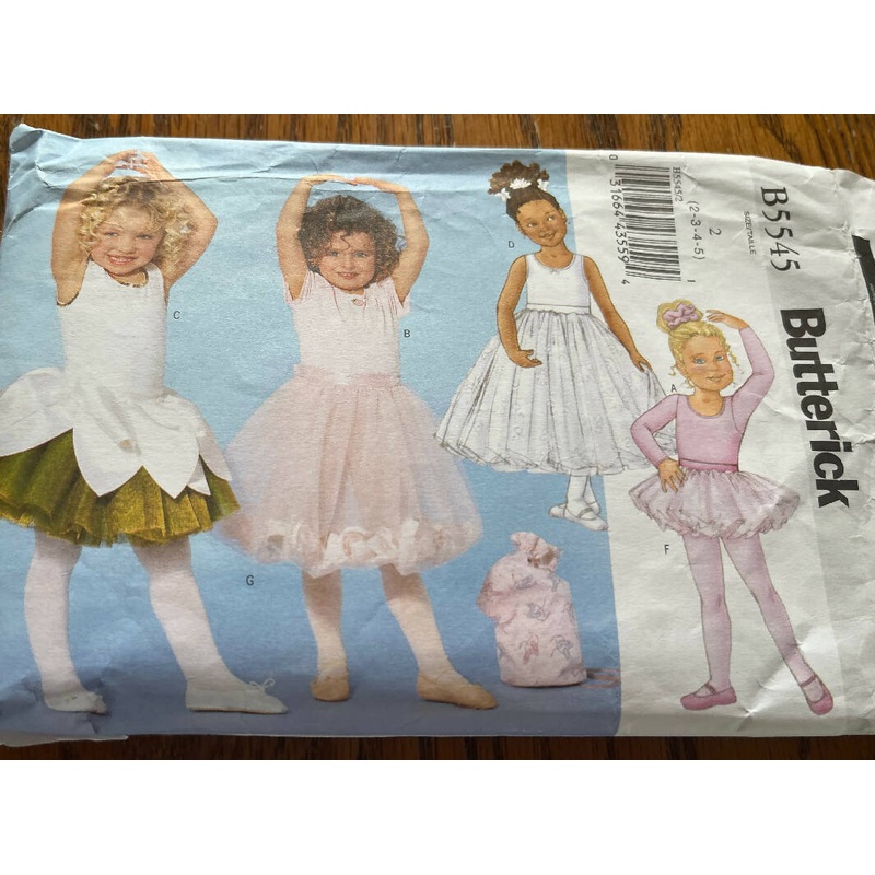 Butterick B5545 Girls Leotard, tutu, and bag pattern