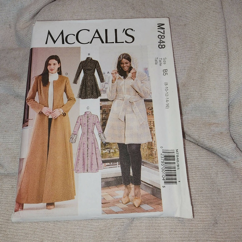 McCall's 7848 - Misses Coat, UC/FF, SZ 8-16