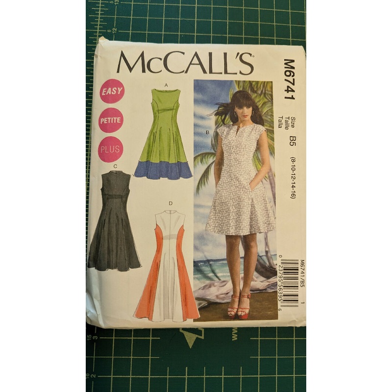 McCall's M6741 Easy Fit & Flare Lined Dress Sizes 8-16