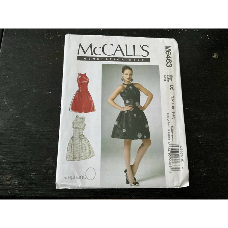McCalls M6463 - Dress Pattern, Unopened, US Sizes 12-20