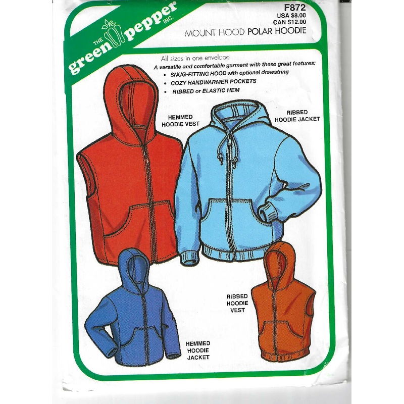 Mount Hood Polar Hoodie by Green Pepper #F872 - unisex sizes XS to 3X