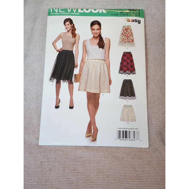 New Look 6327 - Misses Skirt, UC/FF, SZ 8-20