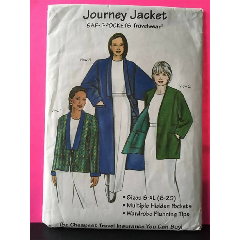 PATTERN JOURNEY JACKET SAF-T-POCKETS TRAVELWEAR