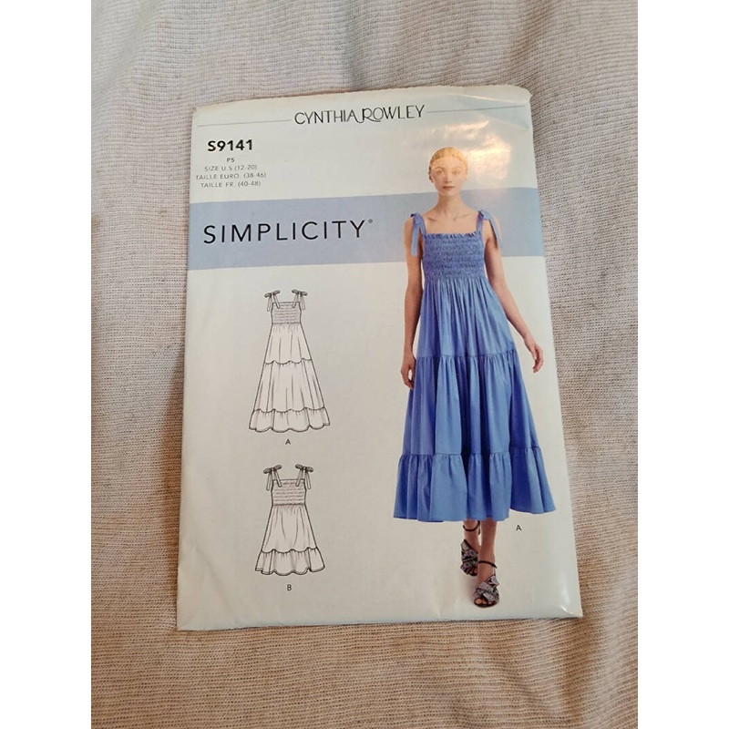 Simplicity 9141 - Misses Dress, UC/FF, SZ 12-20