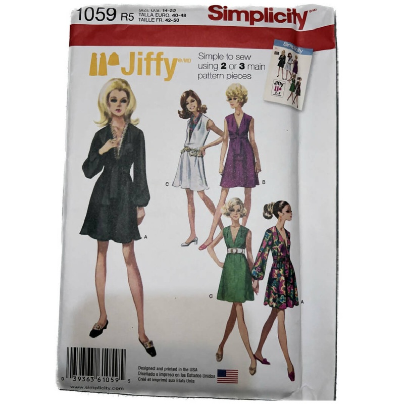 Simplicity Jiffy Vintage Pattern | US Size 14-22
