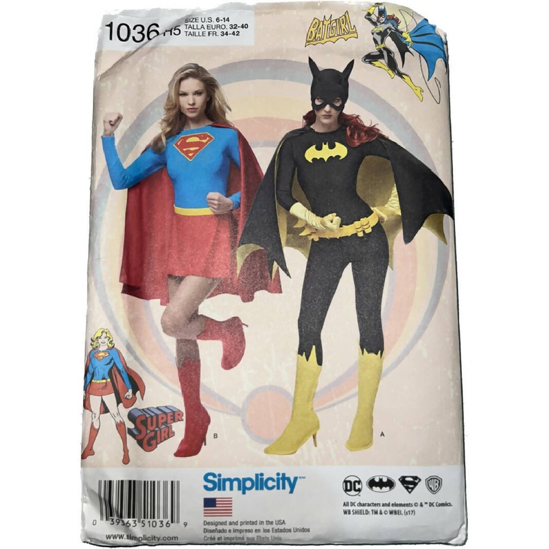Simplicity Pattern 1036 | US Size 6-14| Women's Costume