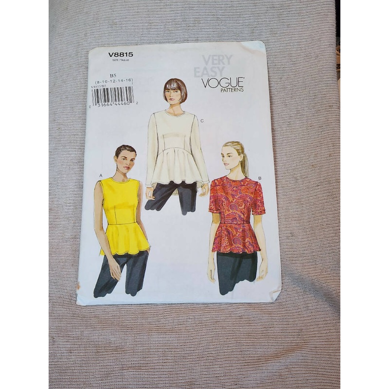 Vogue 8815 - Top, UC/FF, SZ 8-16