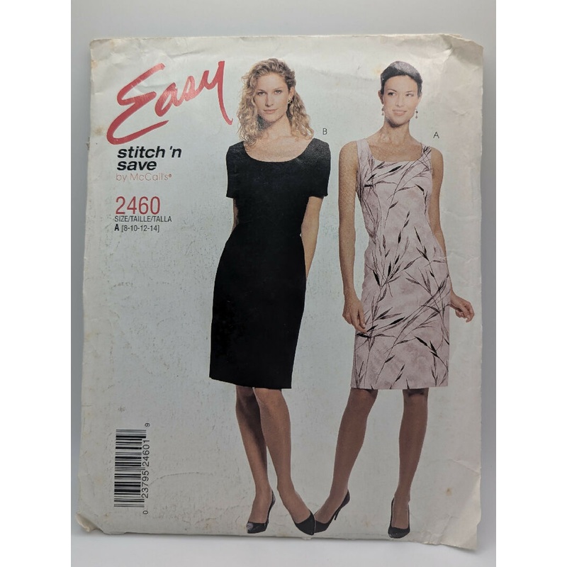 VTG Stitch N' Save by McCall's 2460 Misses' Sheath Dress Pattern Sizes 8-14