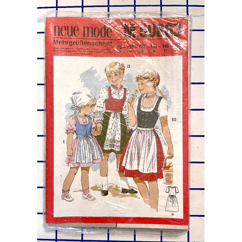 Children's Dirndl Dress Pattern from Germany