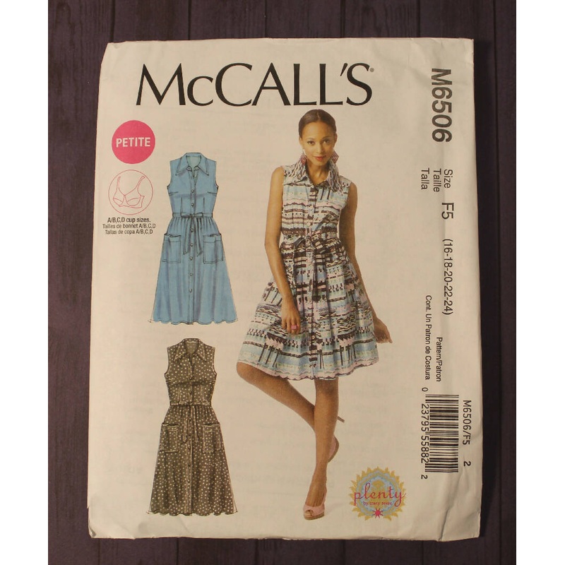 McCall's 6506 Misses Dress, Shirt Dress