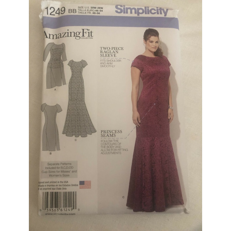 Simplicity 1249 Sewing Pattern Plus Size
