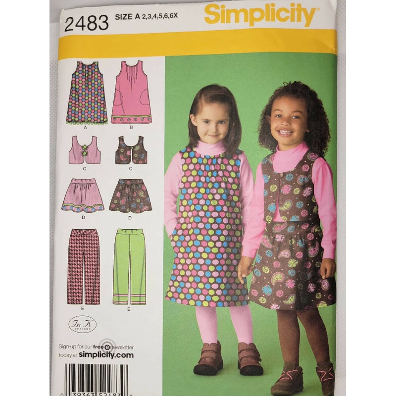 Simplicity 2483 Child's Jumper Pattern