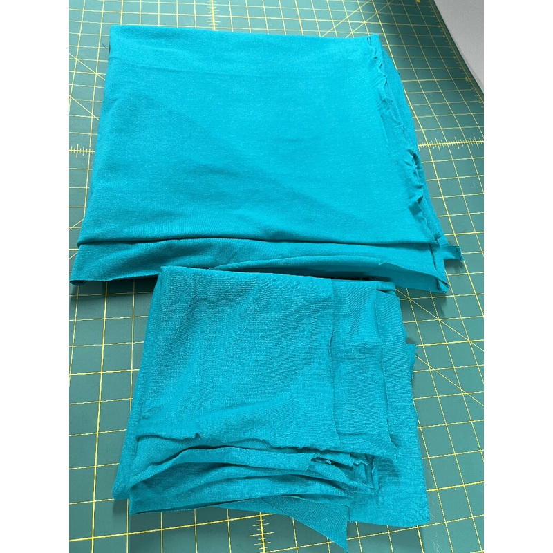 Teal 95/5 cotton Lycra knit 60W