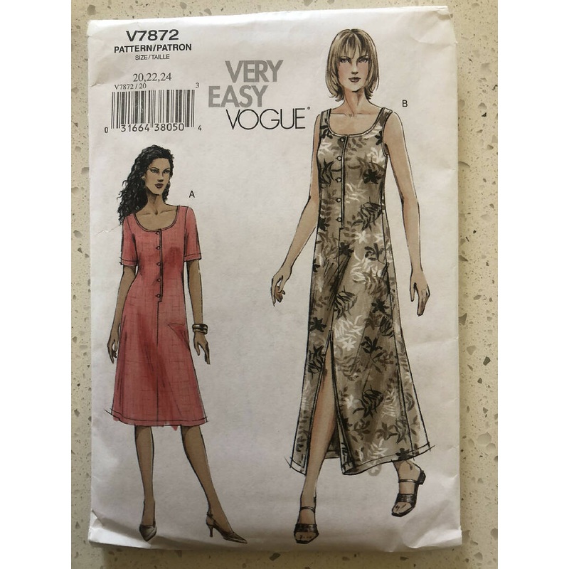 Vogue Pattern No. V7872 - Misses'/Misses' Petite Dress