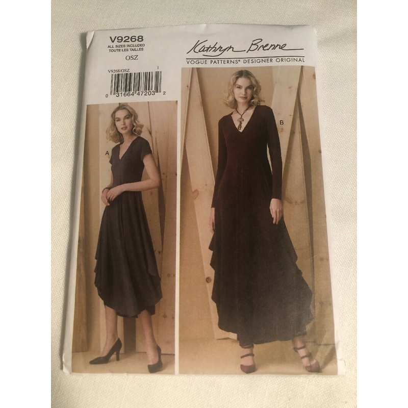 Vogue Sewing Pattern V9268 All Sizes Included Pullover Dress