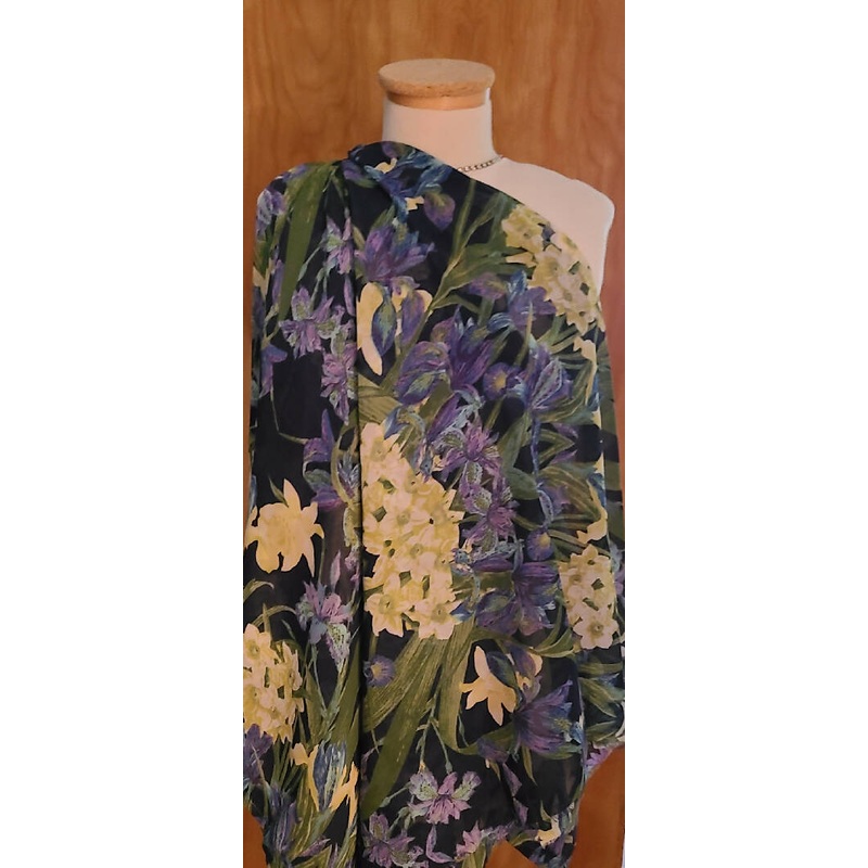 1+ yards Floral viscose rayon georgette