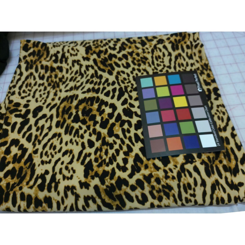 2 yards Mustard gold /Black animal print ITY knit