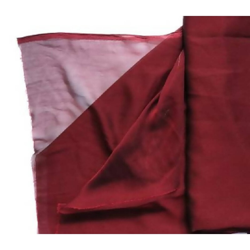 3 1/2 Yards Burgundy Red and Black Iridescent Poly Chiffon Fabric