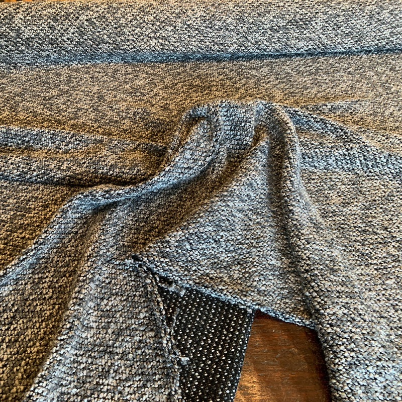 Black and Gray Boucle