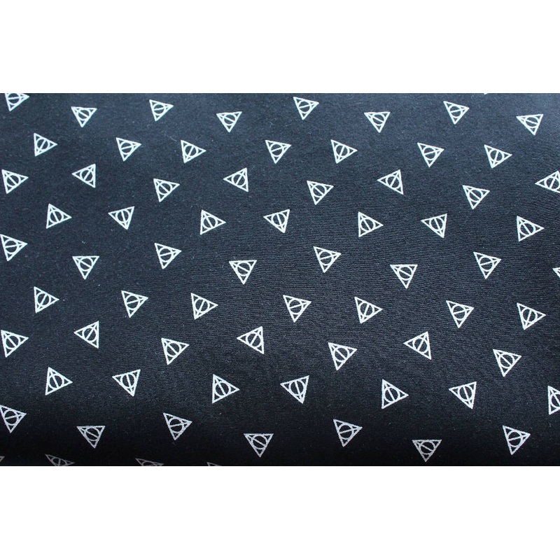 Black Harry Potter Deathly Hallows symbol knit