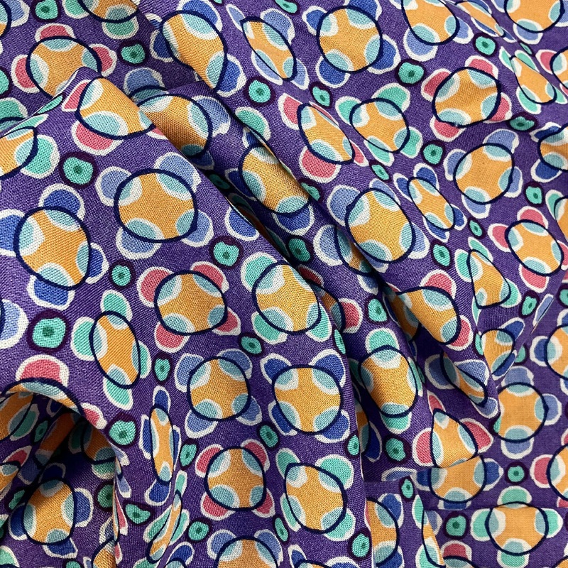 Circles Rayon Challis - 2 yds