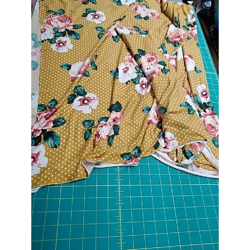 Double brushed poly knit 1.5 yd 60" wide