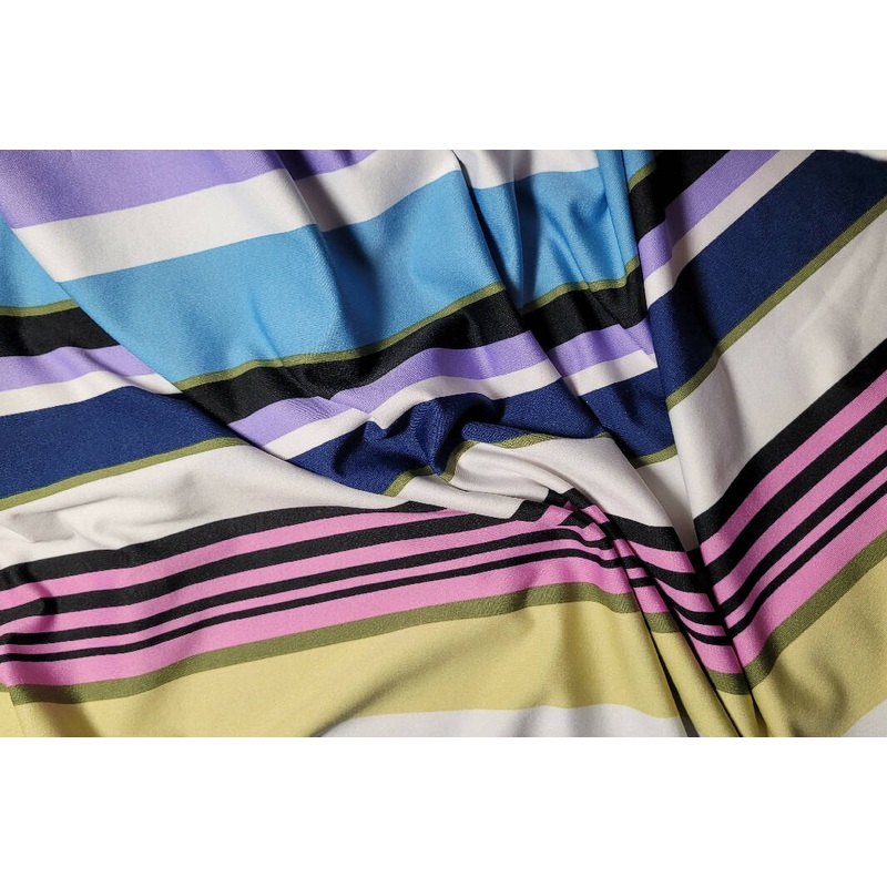 Striped DTY Knit fabric 2 1/2 yards