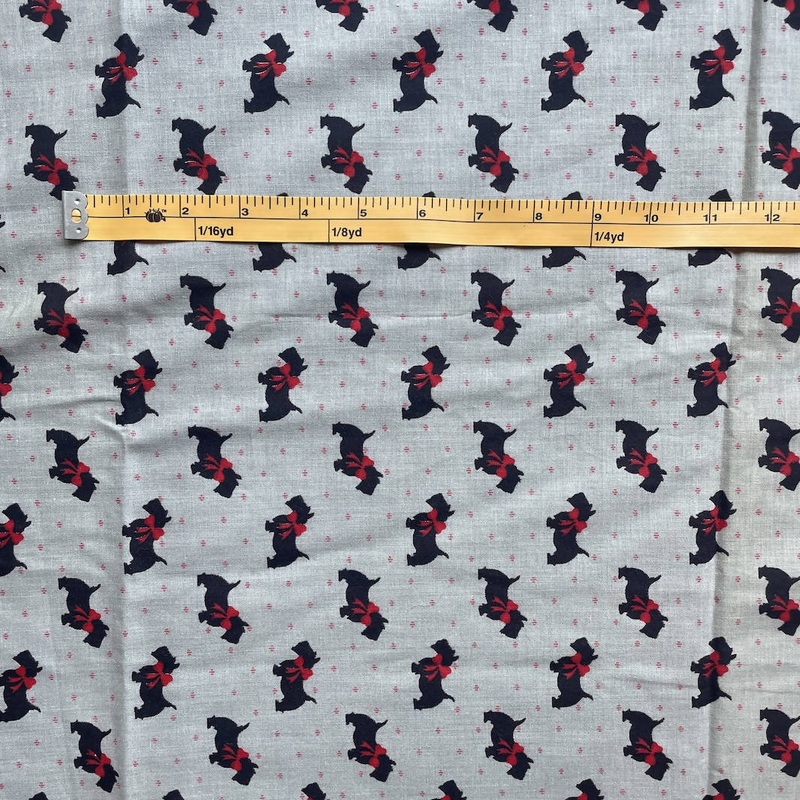 Vintage Scotties 100% Cotton