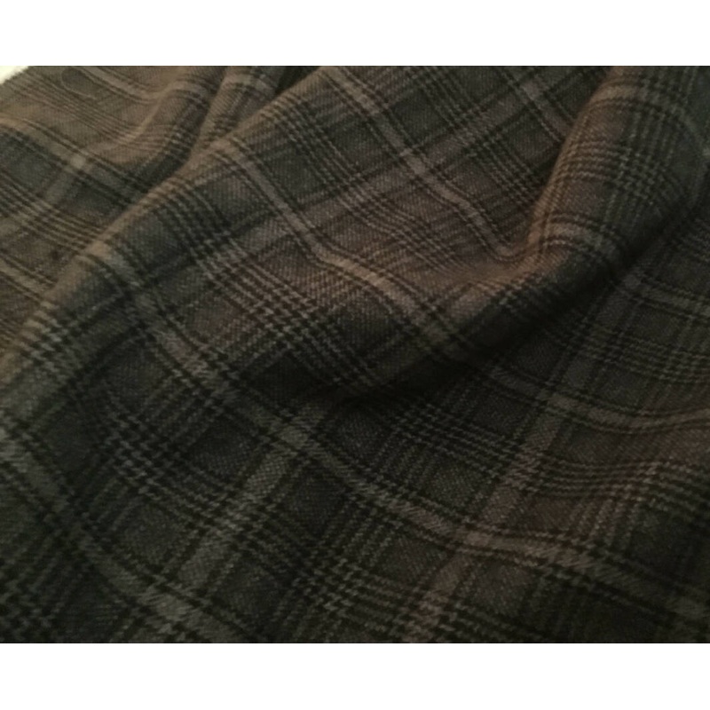 Wool Blend Plaid