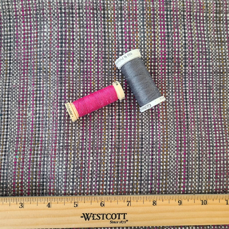 1 yard silk tweed