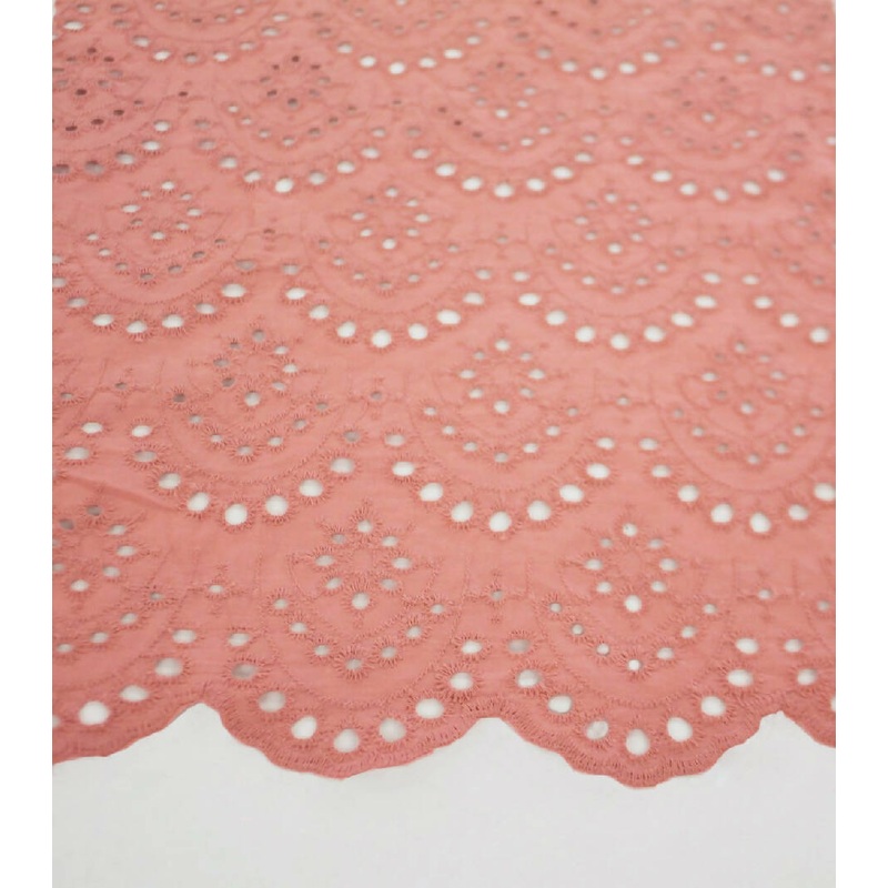 3.5 yds of Scallop Cotton Eyelet, 50" wide