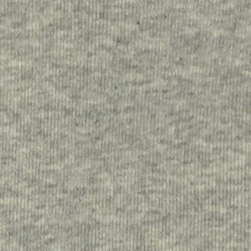 Ash Grey Made In America Cotton Tubular Cuffing Rib Knit