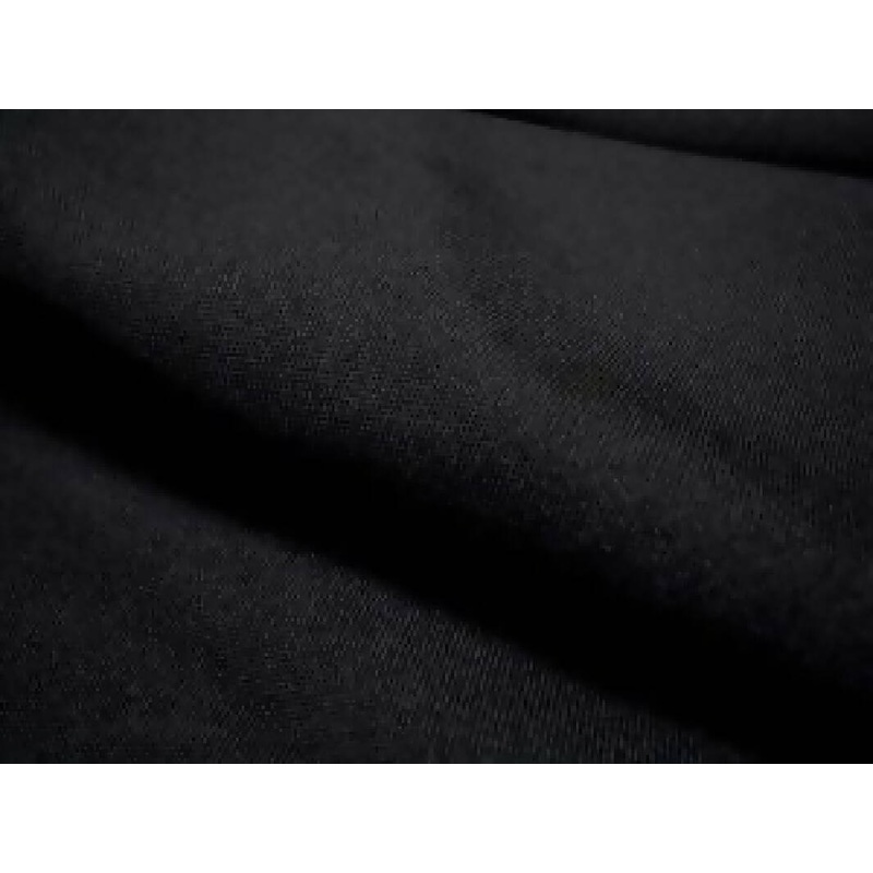 Black Polyester Poplin - 5 yards