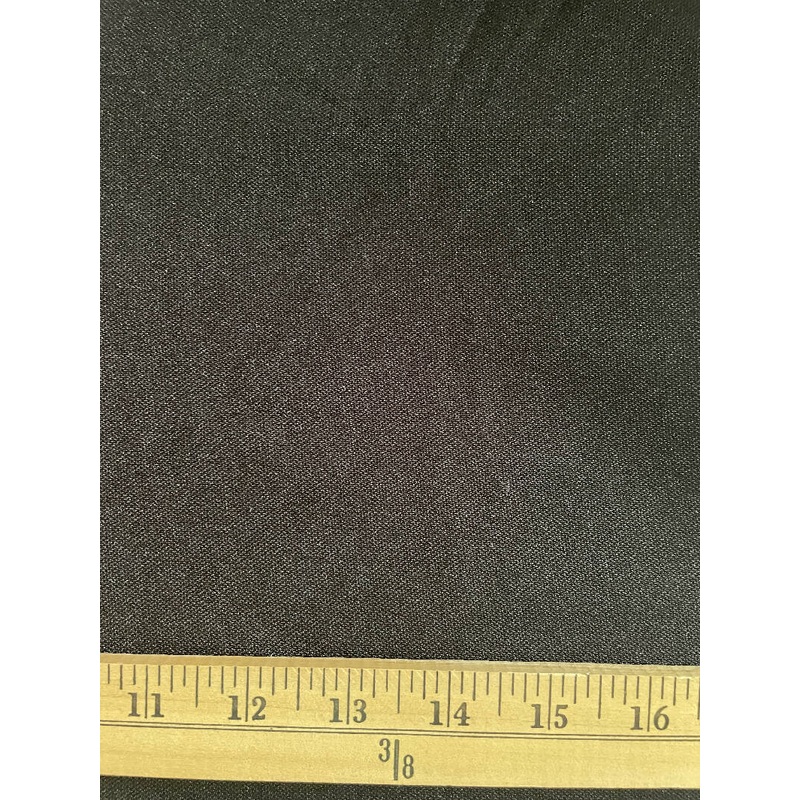 Black polyester suiting, 2.75 yds