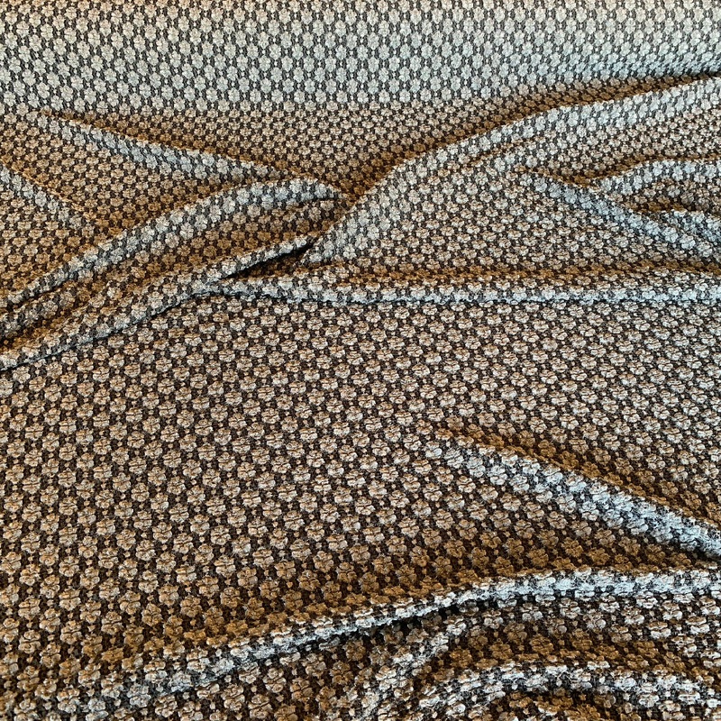 Charcoal Floral Knit - Yardage