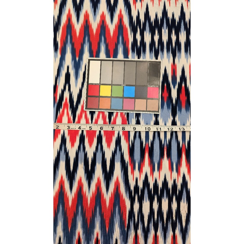 Chevron Flame Stitch Print ITY Knit Fabric 57"W - 2 1/4 yds