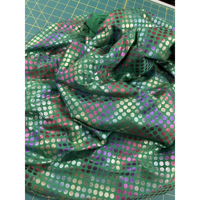 Colorful Metallic knit 3 yards 60 wide
