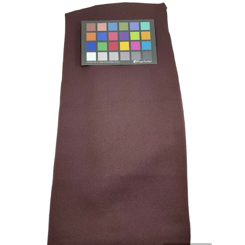 Dark Brown Crepe Fabric - 4 yds
