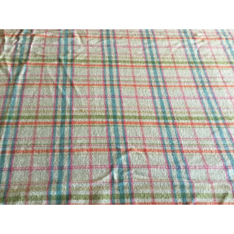 Gray plaid flannel 4 yds