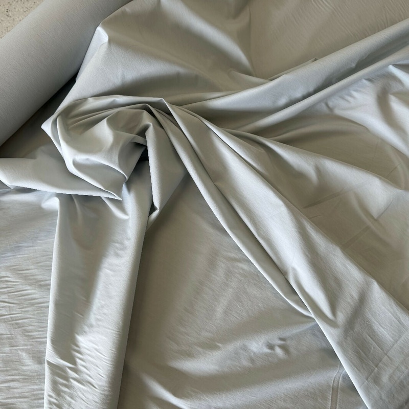 Light Gray Cotton-Lycra Blend Woven - Yardage