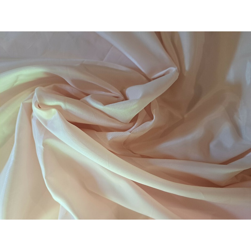 Light Peach/Cream polyester lining fabric - 3 yards