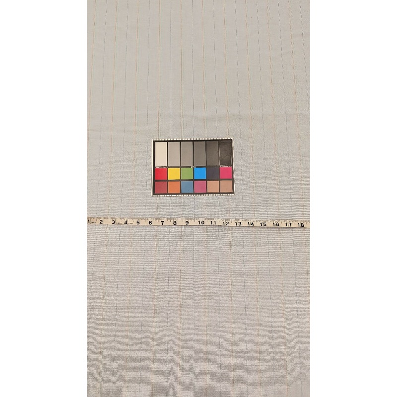 Pale Blue Multicolor Pinstripe Yarn Dyed Cotton Woven Fabric 60"W - 2 3/4 yds