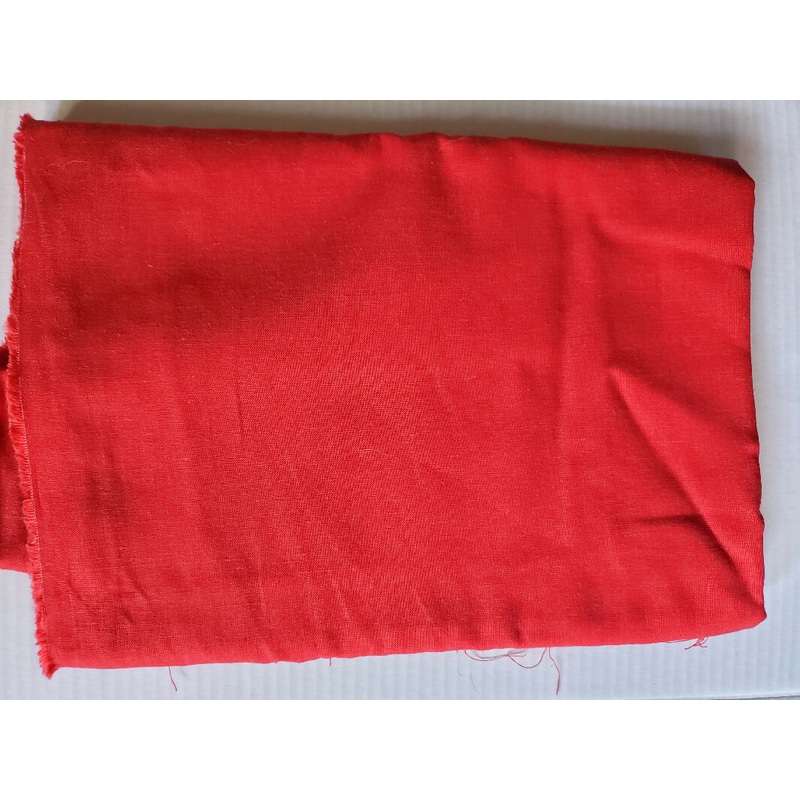Red Woven Linen