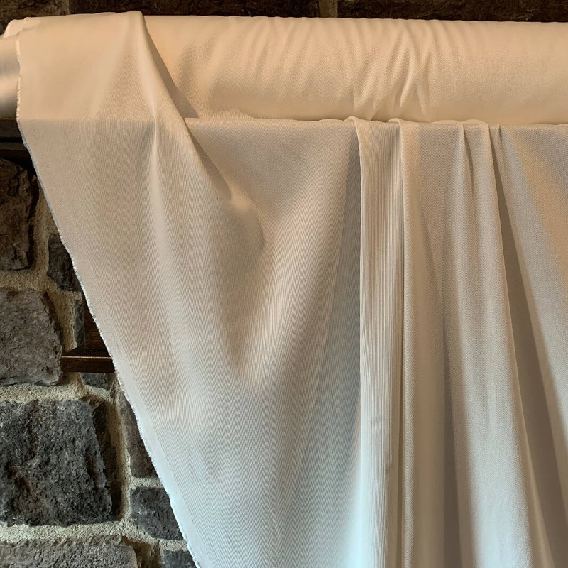 Romantic White Rayon Twill - Yardage