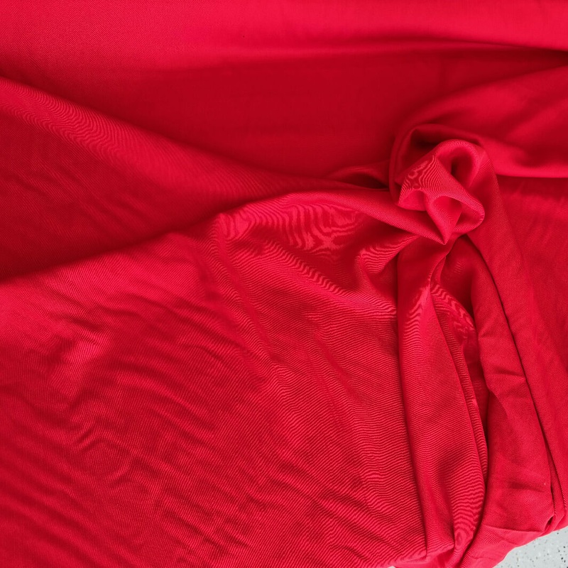 Rouge Red Viscose/Rayon Woven - Yardage