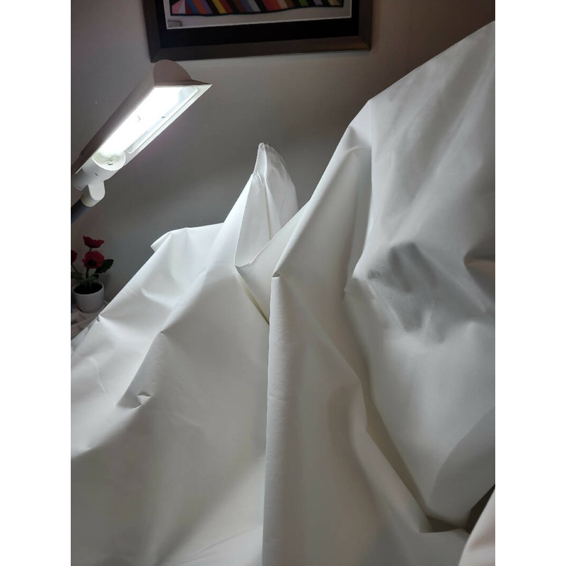 White Sportswear bottom weight fabric- 9 1/2 yards