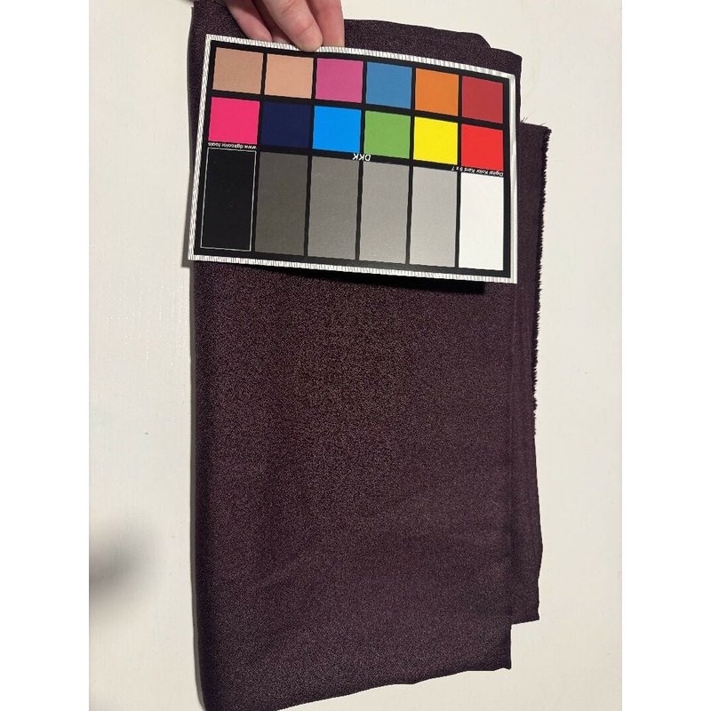 1.5yd eggplant poly crepe